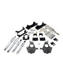 BELLTECH LOWERING KITS  2005-2006 Chevrolet Silverado/Sierra (Ext Cab, w/ Factory Front Torsion bar) 3" or 4" F/6" R drop W/ Street Performance Shocks