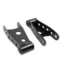 BELLTECH SHACKLE KIT 1973-2018 Chevrolet Silverado/Sierra 1500 (All), 88-10 Silverado/Sierra 2500/3500 (All), 92-99 Tahoe, Yukon & Suburban (2dr/4dr.) 94-01 Dodge Ram 1500 (All) 87-03 Ford F-150 (All) 1/2" Rear Lift