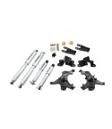 BELLTECH LOWERING KITS  1988-1991 Chevrolet Silverado/Sierra C1500 (Std Cab, ext 454 SS) 2" F/4" R drop W/ Street Performance Shocks