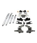 BELLTECH LOWERING KITS  1997-2000 Chevrolet Silverado/Sierra 3/4 Ton & 1 Ton (Crew Cab/Dually) 3" F/4" R drop W/ Street Performance Shocks