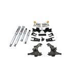 BELLTECH LOWERING KITS  1988- Chevrolet Silverado/Sierra C3500 (Ext Cab, Dually) 3" F/4" R drop W/ Street Performance Shocks