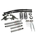 BELLTECH LOWERING KITS  1982-2004 Chevrolet S10/S15 Pickup 4&6 cyl. (Ext Cab) 4" or 5" F/5" R drop W/ Street Performance Shocks
