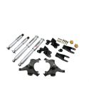 BELLTECH LOWERING KITS  1992-1998 Chevrolet Silverado/Sierra C1500 (Std Cab, ext 454 SS) 2" F/4" R drop W/ Street Performance Shocks