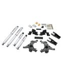 BELLTECH LOWERING KITS  1988-1998 Chevrolet Silverado/Sierra C1500 (Ext Cab) 2" F/4" R drop W/ Street Performance Shocks