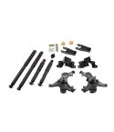 BELLTECH LOWERING KITS  1988-1991 Chevrolet Silverado/Sierra C1500 (Std Cab, ext 454 SS) 2" F/4" R drop W/ Nitro Drop II Shocks