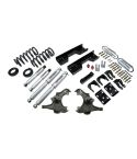BELLTECH LOWERING KITS  1988- Chevrolet Silverado/Sierra C3500 (Ext Cab, Dually) 4" or 5" F/8" R drop W/ Street Performance Shocks