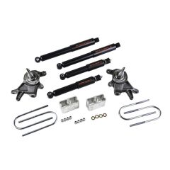 BELLTECH LOWERING KITS  1998-2000 Nissan Frontier (all except: crew cab) 2" F/3" R drop W/ Nitro Drop II Shocks