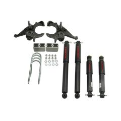 BELLTECH LOWERING KITS  1982-2004 Chevrolet S10/S15 Pickup 4&6 cyl. (Ext Cab) 2" F/3" R drop W/ Nitro Drop II Shocks