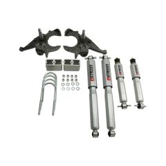 BELLTECH LOWERING KITS  1982-2004 Chevrolet S10/S15 Pickup 4&6 cyl. (Ext Cab) 2" F/3" R drop W/ Street Performance Shocks