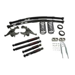 BELLTECH LOWERING KITS  1982-2004 Chevrolet S10/S15 Pickup 4&6 cyl. (Ext Cab) 4" or 5" F/5" R drop W/ Nitro Drop II Shocks