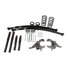 BELLTECH LOWERING KITS  1994-2004 Chevrolet S10/S15 Pickup 6 cyl. (Ext Cab) 4" or 5" F/5" R drop W/ Nitro Drop II Shocks
