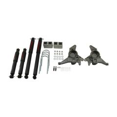 BELLTECH LOWERING KITS  1998-2003 Chevrolet Blazer/Jimmy 6 cyl. (incl Extreme) 2" F/3" R drop W/ Nitro Drop II Shocks