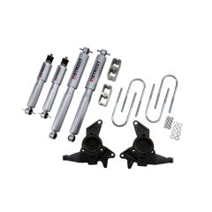 BELLTECH LOWERING KITS  1998-2003 Chevrolet Blazer/Jimmy 6 cyl. (incl Extreme) 2" F/3" R drop W/ Street Performance Shocks