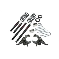 BELLTECH LOWERING KITS  1995-1997 Chevrolet Blazer/Jimmy 6 cyl. 3" F/3" R W/ Nitro Drop II Shocks