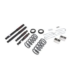 BELLTECH LOWERING KITS  1994-2004 Chevrolet S10/S15 Pickup 6 cyl. (Std Cab) 95-97 Chevrolet Blazer/Jimmy 6 cyl. 2" or 3" F/3" R drop W/ Nitro Drop II Shocks