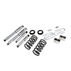 BELLTECH LOWERING KITS  1994-2004 Chevrolet S10/S15 Pickup 6 cyl. (Std Cab) 95-97 Chevrolet Blazer/Jimmy 6 cyl. 2" or 3" F/3" R drop W/ Street Performance Shocks