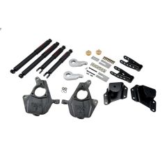 BELLTECH LOWERING KITS 2005-2006 Chevrolet Silverado/Sierra (Std Cab, w/ Factory Front Torsion bar) 3" or 4" F/4" R drop W/ Nitro Drop II Shocks