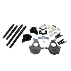BELLTECH LOWERING KITS  1999-2006 Chevrolet Silverado/Sierra (Ext Cab) 2" F/3" R drop W/ Nitro Drop II Shocks
