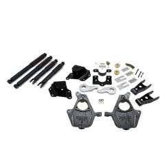 BELLTECH LOWERING KITS 2005-2006 Chevrolet Silverado/Sierra (Ext Cab, w/ Factory Front Torsion bar) 3" or 4" F/4" R drop W/ Nitro Drop II Shocks