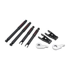 BELLTECH LOWERING KITS  2003-2007 Chevrolet Silverado SS (2WD/4WD) 01-04 GMC Sierra Denali 2" F/2" R drop W/ Nitro Drop II Shocks