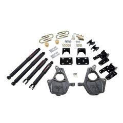 BELLTECH LOWERING KITS  2004-2006 GMC Sierra Denali (Crew Cab 4DR) 2" F/4" or 5" R drop W/ Nitro Drop II Shocks