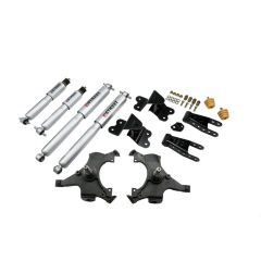 BELLTECH LOWERING KITS  1992-1998 Chevrolet Silverado/Sierra C1500 (Std Cab, ext 454 SS) 2" F/4" R drop W/ Street Performance Shocks