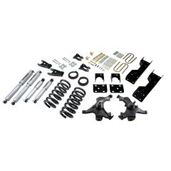 BELLTECH LOWERING KITS  1988-1991 Chevrolet Silverado/Sierra C1500 (Std Cab, ext 454 SS) 4" or 5" F/6" or 7" R drop W/ Street Performance Shocks