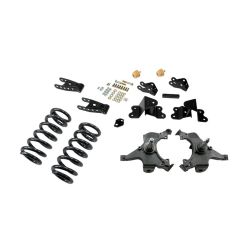BELLTECH LOWERING KITS 1990-1994 Chevrolet Silverado/Sierra C1500 (454 SS Only) 88-98 Chevrolet Silverado/Sierra C2500 (All ext 8 Lug) 3" F/4" R drop W/O Shocks