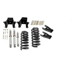 BELLTECH LOWERING KITS  1973-1987 Chevrolet C10 2" F/4" R drop W/ Street Performance Shocks