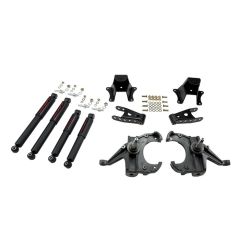 BELLTECH LOWERING KITS  1973-1987 Chevrolet C10 (1 1/4" Rotor) 3" F/4" R drop W/ Nitro Drop II Shocks