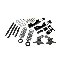 BELLTECH LOWERING KITS  1997-2000 Chevrolet Silverado/Sierra 3/4 Ton & 1 Ton (Ext, Crew Cab/Dually) 4" or 5" F/8" R drop W/ Nitro Drop II Shocks