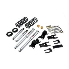 BELLTECH LOWERING KITS  1990-1996 Chevrolet Silverado/Sierra 3/4 Ton & 1 Ton (Ext/Crew Cab) 1" or 2" F/4" R drop W/ Street Performance Shocks