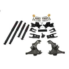 BELLTECH LOWERING KITS  1989-1996 Chevrolet Silverado/Sierra 3/4 Ton & 1 Ton (Ext/Crew Cab) 3" F/4" R drop W/ Nitro Drop II Shocks