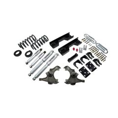 BELLTECH LOWERING KITS  1988- Chevrolet Silverado/Sierra C3500 (Ext Cab, Dually) 4" or 5" F/8" R drop W/ Street Performance Shocks