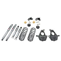 BELLTECH LOWERING KITS  2000-2006 Chevrolet Tahoe/Suburban/Avalanche/Yukon (2WD/4WD) 2" F/3" or 4" R drop W/ Street Performance Shocks