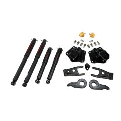 BELLTECH LOWERING KITS  1995-1999 Chevrolet Tahoe/Yukon (4DR) 92-94 Chevrolet Blazer (4DR) 1" or 3" F/3" R drop W/ Nitro Drop II Shocks