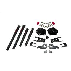 BELLTECH LOWERING KITS  1995-1999 Chevrolet Tahoe/Yukon (4DR) 92-94 Chevrolet Blazer (4DR) 1" or 3" F/4" R drop W/ Nitro Drop II Shocks