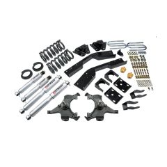 BELLTECH LOWERING KITS  1992-1994 Chevrolet Suburban (2WD, 3/4 Ton 6 Lug) 4" or 5" F/7" R drop W/ Street Performance Shocks
