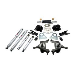 BELLTECH LOWERING KITS  1994-1999 Dodge Ram 1500 (Ext Cab, V8, Auto Trans Only) 2" F/4" R drop W/ Street Performance Shocks