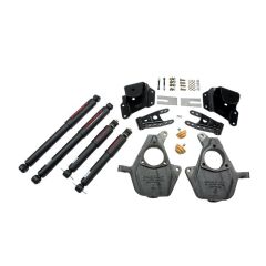 BELLTECH LOWERING KITS  1999-2000 Chevrolet Silverado/Sierra (Std Cab) 2" F/4" R drop W/ Nitro Drop II Shocks