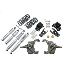 BELLTECH LOWERING KITS  1975-1991 Chevrolet Silverado C30 1 Ton (Crew Cab & Dually Only) 4" F/4" R drop W/ Street Performance Shocks