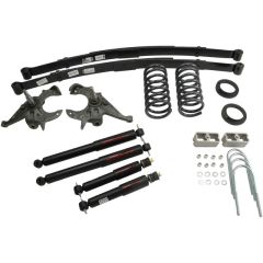 BELLTECH LOWERING KITS  1982-2004 Chevrolet S10/S15 Pickup 4&6 cyl. (Ext Cab) 4" or 5" F/5" R drop W/ Nitro Drop II Shocks