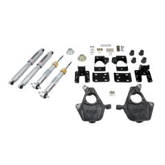BELLTECH LOWERING KITS  2007-2013 Chevrolet Silverado/Sierra (All Cabs) 0" to -4" F/5" or 6" R drop W/ Street Performance Shocks