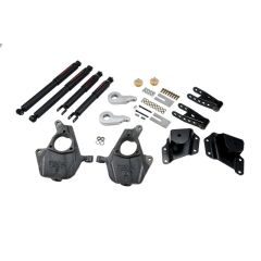 BELLTECH LOWERING KITS  2005-2006 Chevrolet Silverado/Sierra (Std Cab, w/ Factory Front Torsion bar) 3" or 4" F/4" R drop W/ Nitro Drop II Shocks