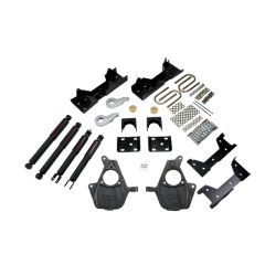 BELLTECH LOWERING KITS  2005-2006 Chevrolet Silverado/Sierra (Std Cab, w/ Factory Front Torsion bar) 3" or 4" F/6" R drop W/ Nitro Drop II Shocks