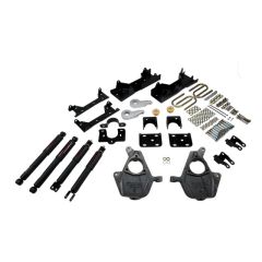 BELLTECH LOWERING KITS  2005-2006 Chevrolet Silverado/Sierra (Ext Cab, w/ Factory Front Torsion bar) 3" or 4" F/6" R drop W/ Nitro Drop II Shocks